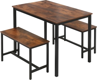 Esstisch Set mit 2 Bänken 10051454_746