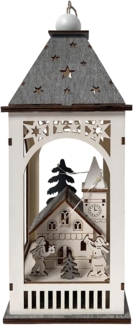 HTI-Living mit Kirche LED Weihnachtslaterne