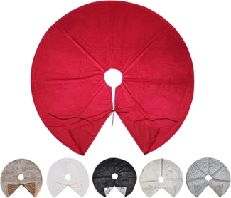 JACK Weihnachtsbaumdecke Kuschlige Christbaumdecke Rund Ø 120cm Weihnachtsbaumdecke Tannenbaum, Weihnachtsbaum Decke Unterlage Baumteppich Tannenbaumdecke