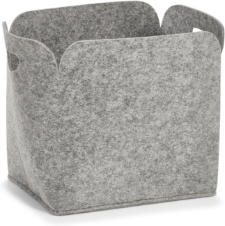 ZELLER PRESENT Aufbewahrungskorb Filz 36x28x36cm grau 110707