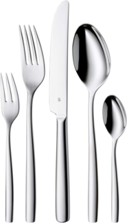 WMF Palma Besteck Set 12 Personen, Essbesteck 60 teilig & Nuova Steakbesteck 12-teilig, für 6 Personen, Steakgabel, Steakmesser, Cromargan Edelstahl poliert, spülmaschinengeeignet
