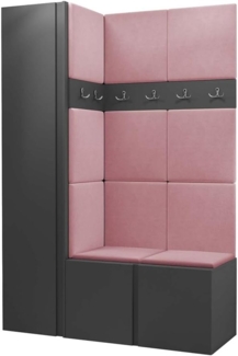 Garderoben-Set Monati IX, Graphit, Farbe: Manila 09