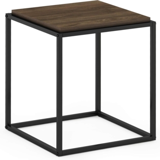Furinno Moretti Modern Lifestyle Stapelbares Regal, 1-stufiger, Columbia-Walnuss