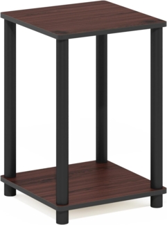 Furinno Haydn Beistelltisch, eiche, Dunkle Kirsche/Schwarz, 34.04 x 34.04 x 50.8 cm