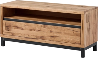 Massivmoebel24 TV-Board (TV-Board Wildeiche 120x40x56 natur geölt VILLANDERS #112)