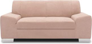 DOMO Collection Sofa Alisson, 2er Couch, 2-Sitzer, 2er Garnitur, 164 x 83 x 75 cm, Polstergarnitur in rosa