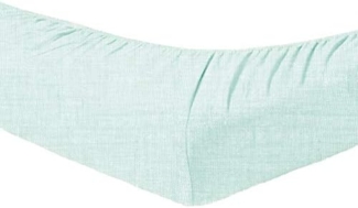 Zo!Home 1 x Spannbettlaken 200x200 cm Lino Mint Green