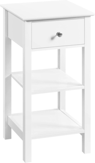 Yaheetech Nachttisch Nachtschrank mit Schublade Boxspringbett Nachtkommode Schmal Beistelltisch Sofatisch Telefontisch für Wohnzimmer/Schlafzimmer, 35 x 35 x 70 cm