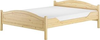 Massivholzbett Landhausstil 160x200 Doppelbett Kiefer V-60.30-16Rollrost und Matratze inkl.