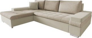 Ecksofa Bangkok Mini, Farbe: Magic Velvet 2201 + Matana 17 + Magic Velvet 2201
