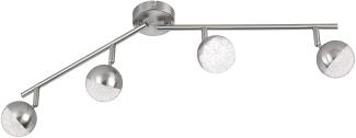 LED Deckenlampe, bewegliche Spots, 4 flammig, L 78 cm