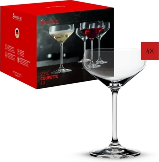 Spiegelau Coupetteglas Set Style 4-tlg, Cocktailgläser, Kristallglas, 290 ml, 4670188