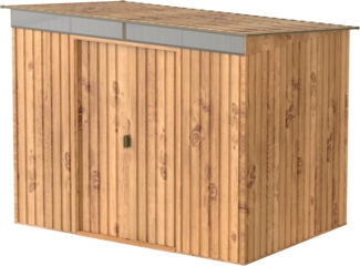 Duramax TOP 6x4 (2.17 m²) Metall gerätehaus, hergestellt aus verzinktem Stahl, verstärkte Dachkonstruktion, wartungsfreies und witterungsbeständiges Metallgerätehaus, Geräteschuppen, Anthrazit