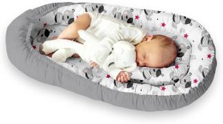 Multifunktionale Kuschelnest Babynest Kokon für Babys und Säuglinge, Nestchen, Reisebett, 100% Baumwolle, antiallergisch