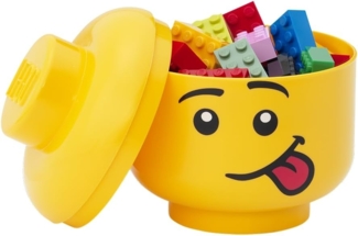 Room Copenhagen 'LEGO Storage Head Silly' Aufbewahrungsbox gelb mini