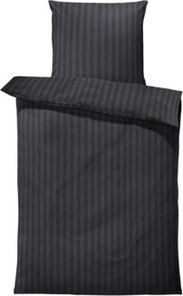 One Home Bettwäsche Damast, Mikrofaser, gestreift und elegant, 2 teilig Übergröße