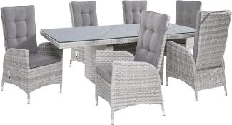 LC Garden »Parma« Gartenset weiß-grau Dining Set