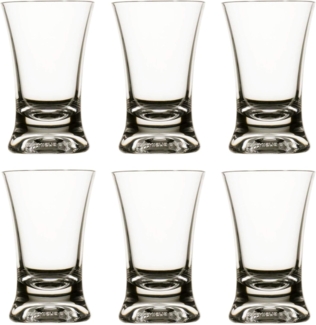 Schnapsglas farblos Set 6 Stück, unzerbrechlich, transparent, Tritan, Party