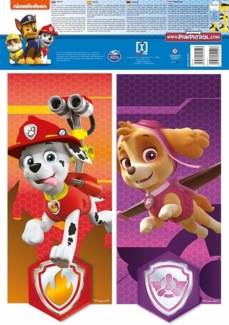 Wandaufkleber Paw Patrol Leinwand 2 Aufkleberbögen