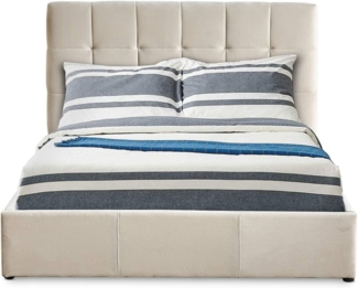 Menzzo Bett, Beige, 189 x 217 x 106 cm