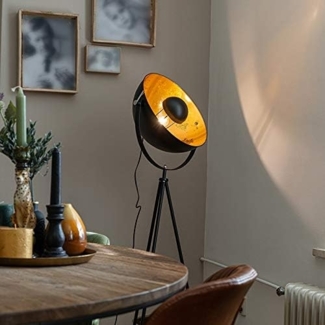 Qazqa Stehlampe Magna licht88, ohne Leuchtmittel, E27, Schwarz, Design, Stahl, 1-flammig