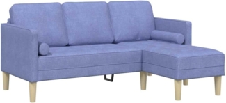 vidaXL Sofa Set Jeansblau 173 x 131 x 67 cm Stoff 42001923