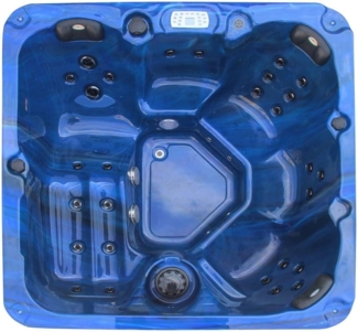 Outdoorwhirlpool Palma Weiß inkl. Abdeckung und Stiege - 190 x 190 x 86 cm