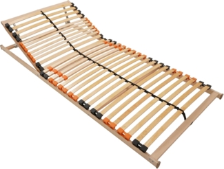 BMM Lattenrost 90x200 cm Super Lux MOT elektrisch verstellbar/Fertig montiert/7 Zonen/für alle Matratzen/Höhe 7 cm/Lattenroste produziert in Deutschland