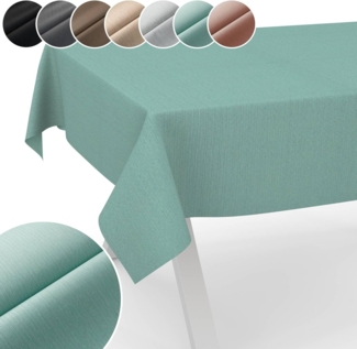 ANRO Tischdecke Hochwertig Tischwäsche mit Beschichtung (Einzelstück 1-tlg), Premium TEFLON und 2-Fache Acryl Beschichtung