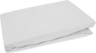 Wasserdichtes Spannbettlaken weiß Jersey/PU 200x200cm Höhe bis 35cm
