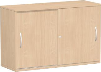 Schiebetürenschrank Oberboden 25 mm, 120x42x80cm, Buche Buche