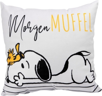 United Labels® Dekokissen Peanuts Snoopy - Morgenmuffel