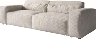 Big-Sofa Sirpio XL 270x130 cm Cord Beige