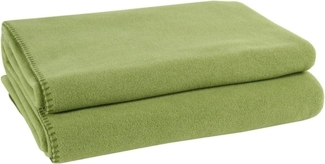 Zoeppritz Soft-Fleece Decke green 490 160x200 cm Modell 650