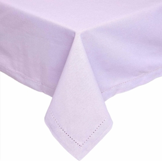 Homescapes Tischdecke Tischdecke flieder – 137 x 137 cm, 100% Baumwolle (1-tlg)