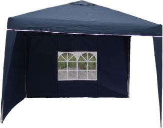 Alu Pavillon Faltpavillon 3x3m Gartenpavillon Gartenzelt Partyzelt Wasserdicht Blau