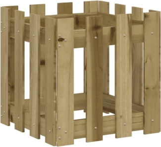 vidaXL Pflanzkübel Latten-Design 40x40x40 cm Kiefernholz Imprägniert 832451