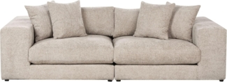 3-Sitzer Sofa taupe mit Kissen GLORVIKA II