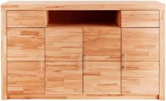 Highboard Anrichte Kommode Sideboard Kernbuche teilmassiv geölt