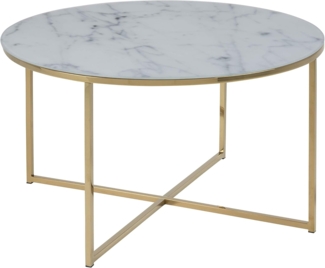 Amazon Brand - Movian Rom Couchtisch, 80 x 80 x 45 cm, Weiß