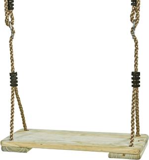 Hörby Bruck Holzschaukelsitz für Kinder (Breite 39 cm, Farbe Holz, Metallringe, max. Belastung 50 kg) 4037