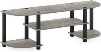 Furinno TV-Regal mit 4 Ablageflächen, holz, French Oak Grey, 34. 04 x 120. 02 x 40. 39 cm