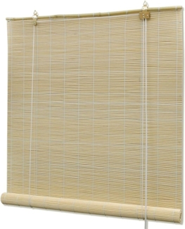 vidaXL Bambusrollo, Hellbraun, 150x160 cm, 1 Rollo