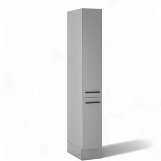 BASIC by Balculina Vorratsschrank Denver, Küchenschrank BxHxT 30 x 211 x 57 (1-St) Breite 30cm, in grau matt/lancelot eiche