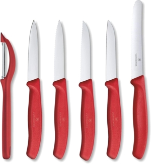 Victorinox Swiss Classic Gemüsemesser-Set 6-teilig rot