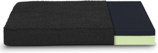 75 x 50 x 8 cm ergonomisches Hundekissen Größe S, Farbe schwarz