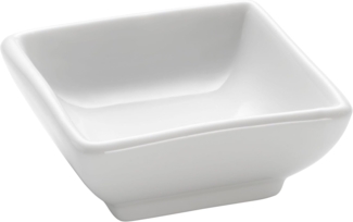 Maxwell & Williams Square Dipschale Eckig, Schale, Schälchen, Snackschale, Porzellan, Weiß, 40 ml, 7 cm, Z857
