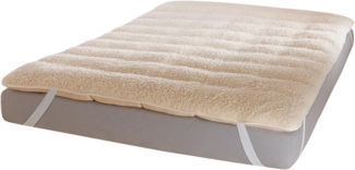 Traumschlaf Lammflor Topper Schurwolle Auflage|90x200 cm