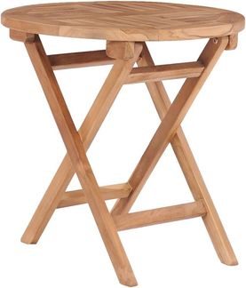 vidaXL Gartentisch Klappbar 45 cm Massivholz Teak 48976