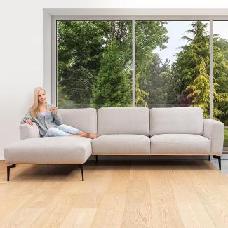 Comooda Soda Corner, Holz, Beige, Ecksofa Links